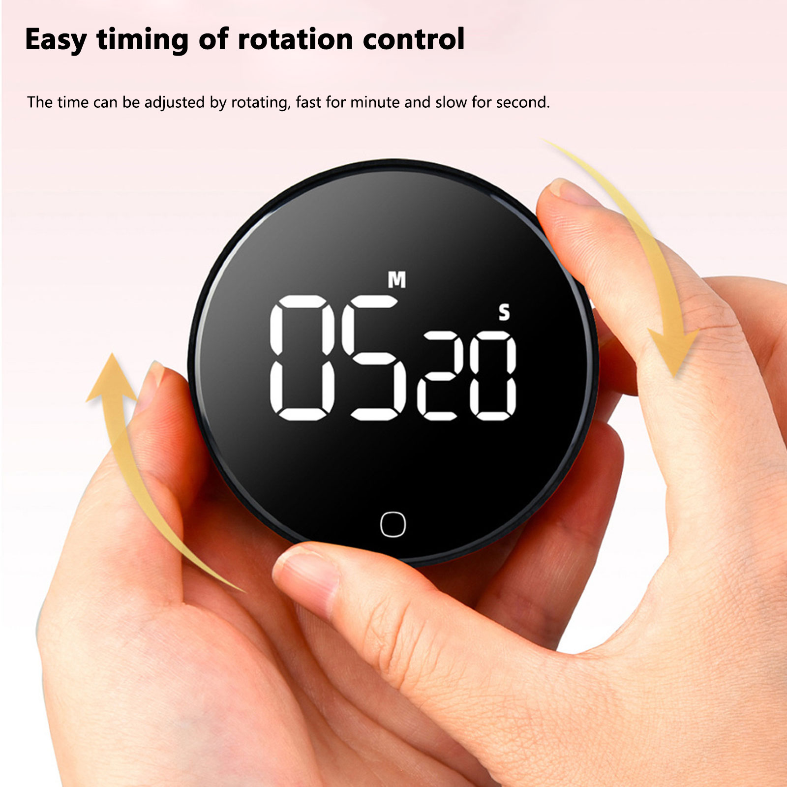 Kitchen Design For Baking - นาฬิกาจับเวลาครัวดิจิตอล LED ชาร์จผ่าน USB พร้อมแม่เหล็กสำหรับการนับถอยหลังในการอบขนม ปรับระดับเสียงได้