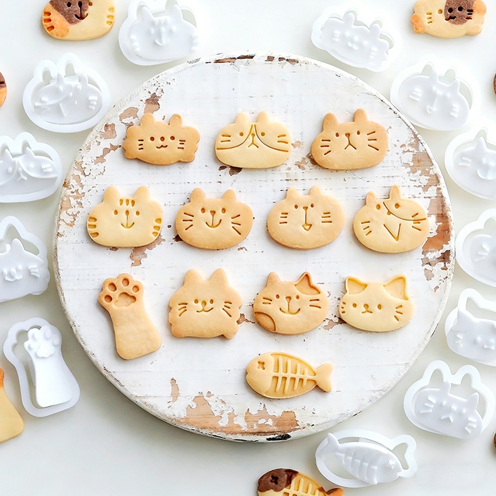 Kitchen Baking Utensil - แม่พิมพ์คุกกี้รูปแมวน่ารัก DIY อุปกรณ์ทำขนมสำหรับครัว