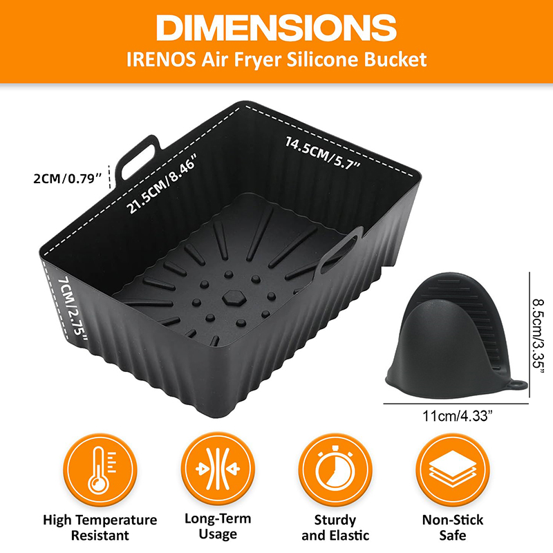 ซิลิโคน Air Fryer Liners Non-S - Kitchen Baking Zone บทวิจารณ์และราคา