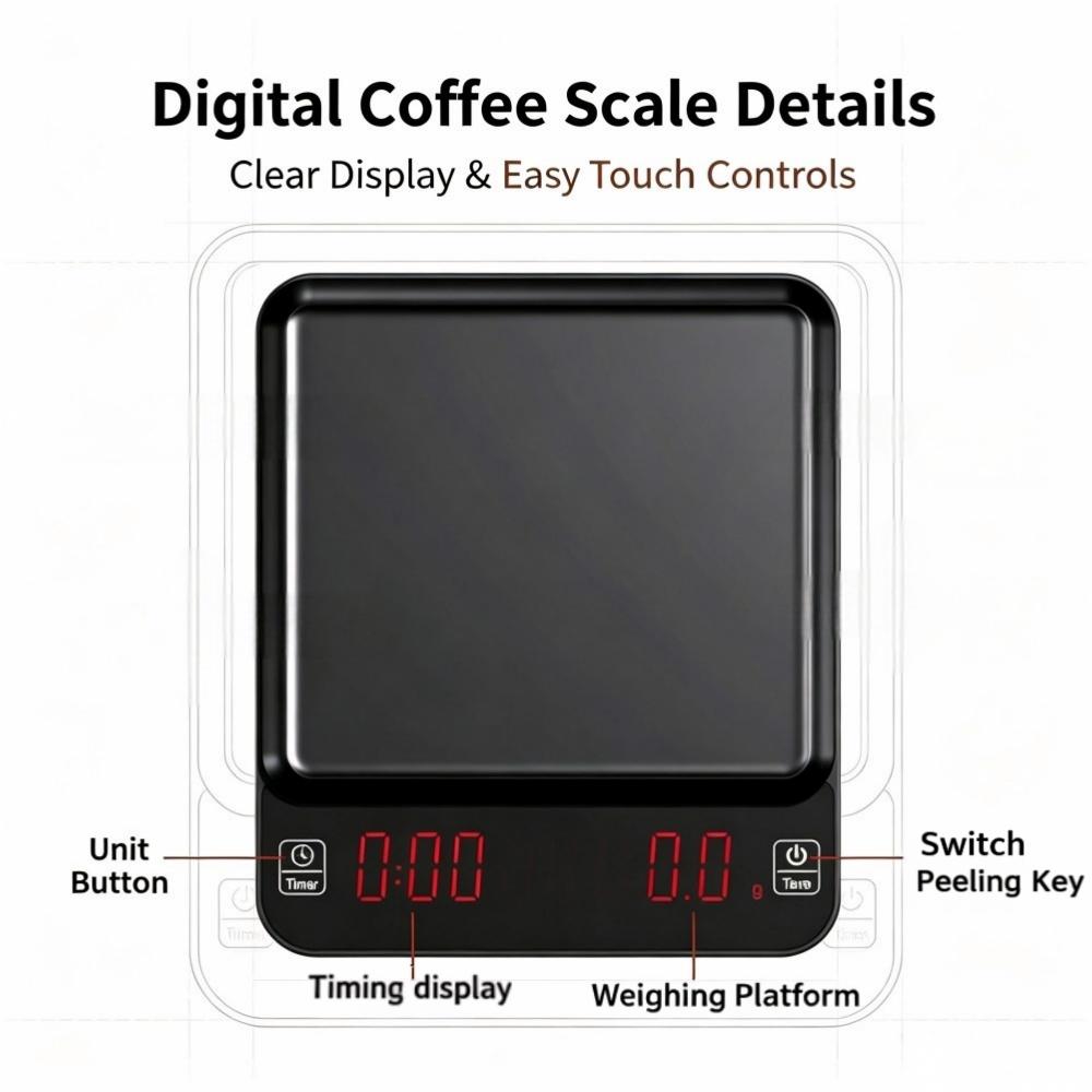 เครื่องชั่งกาแฟดิจิตอลความแม่น - Kitchen And Baking บทวิจารณ์และราคา