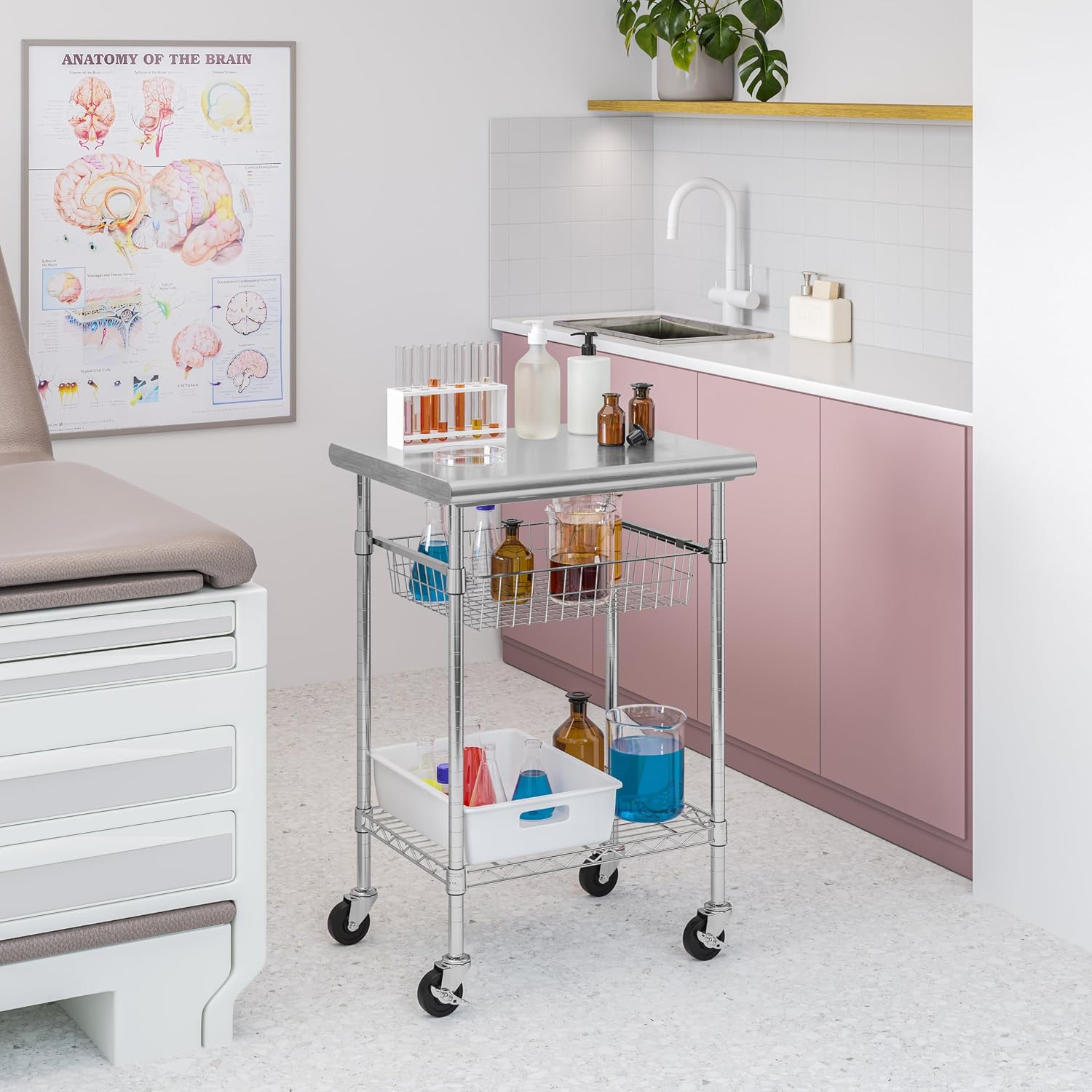 โต๊ะเตรียมอาหารสแตนเลสสำหรับใช - Kitchen Island Baking Table บทวิจารณ์และราคา