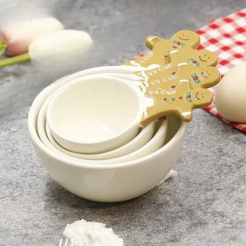4 ชิ้นคริสต์มาสช้อนวัดชุด 3D ม - Kitchen Baking Kit บทวิจารณ์และราคา