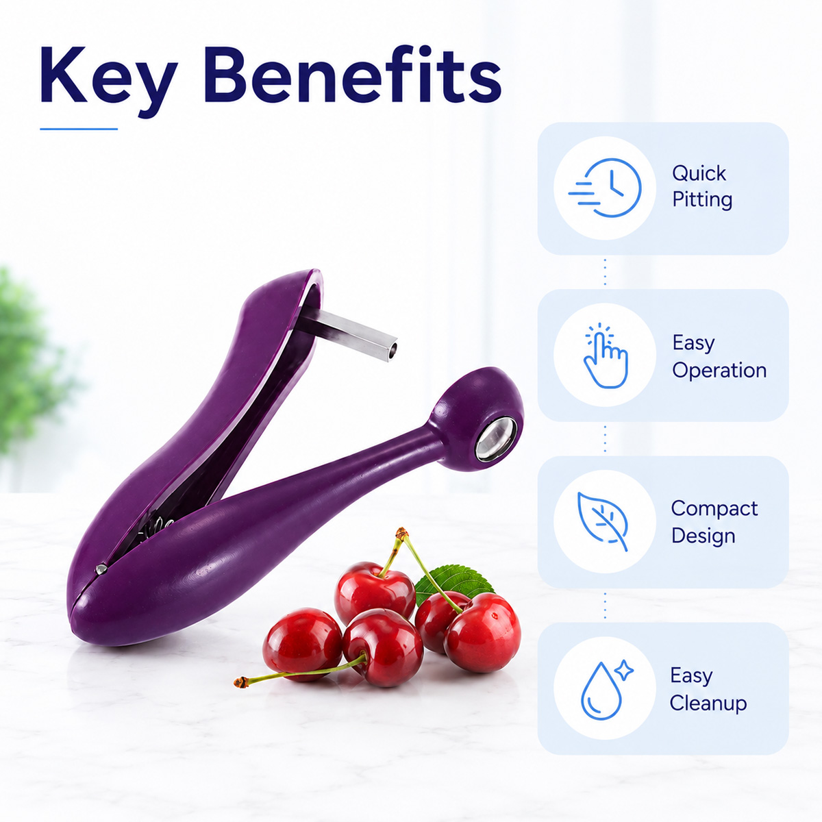 เครื่องมือแยกเมล็ดเชอร์รี่แบบม - Kitchen Tools In Baking บทวิจารณ์และราคา