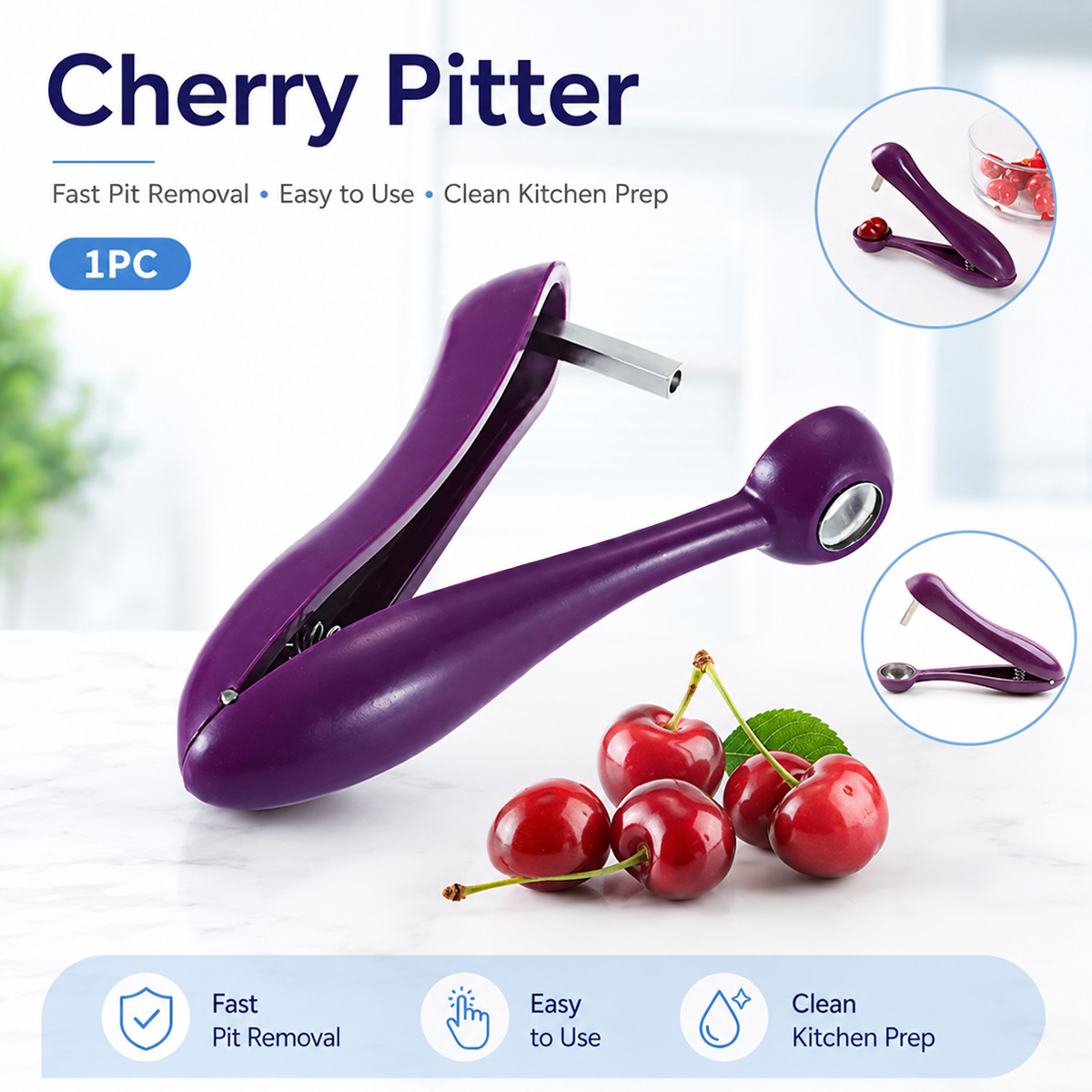 เครื่องมือแยกเมล็ดเชอร์รี่แบบม - Kitchen Tools In Baking บทวิจารณ์และราคา
