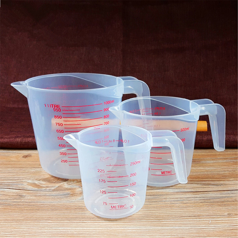 ถ้วยตวงครัว 3 ชิ้น ทำจากพลาสติ - Baking (Kitchen Ingredient) บทวิจารณ์และราคา