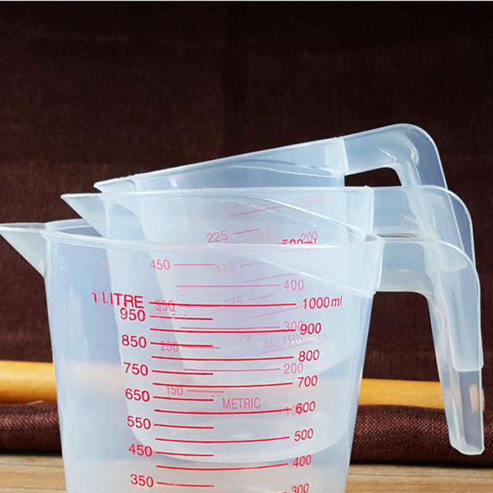 ถ้วยตวงครัว 3 ชิ้น ทำจากพลาสติ - Baking (Kitchen Ingredient) บทวิจารณ์และราคา