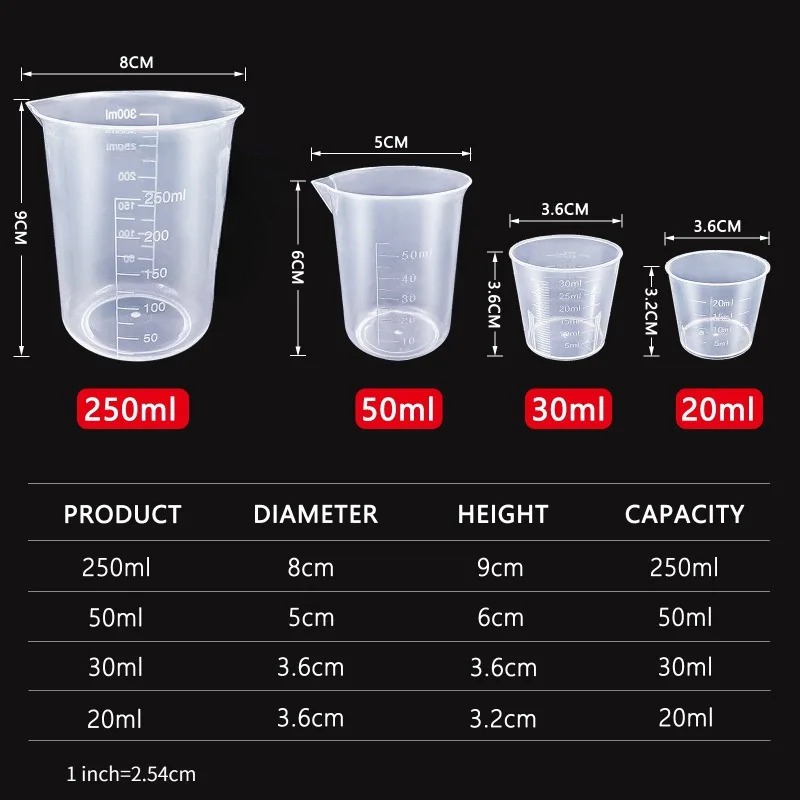 ชุดถ้วยตวงพลาสติก 6 ชิ้น - บีก - Kitchen Baking Kit บทวิจารณ์และราคา