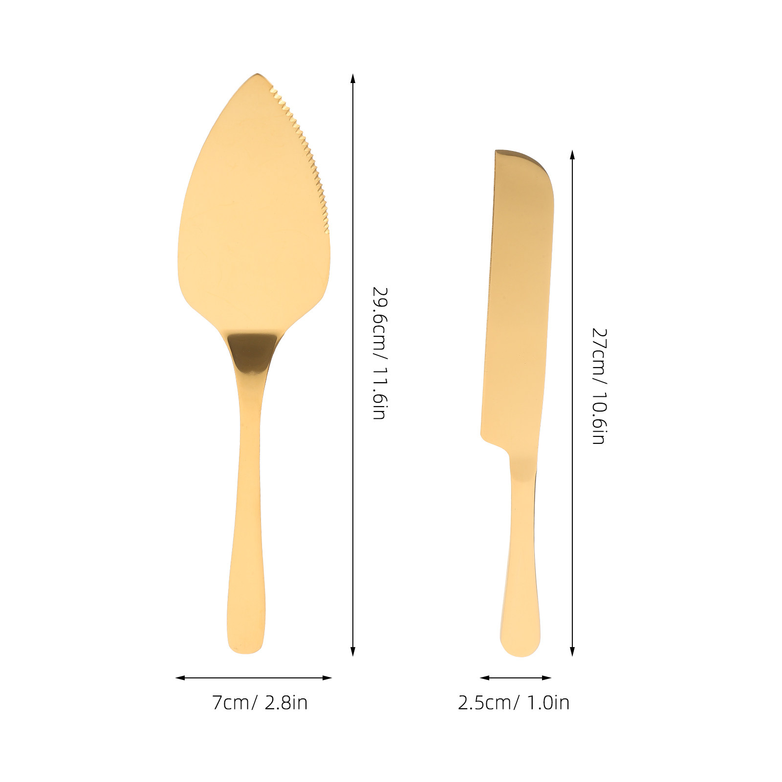 1 ชุด ชุดอุปกรณ์ตัดเค้กสแตนเลส - Kitchen Baking Set บทวิจารณ์และราคา